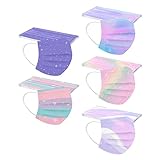 XINYIM Maske Kinder,50X, Filtrierende Cartoon Muster Outdoor Einwegmasken Bunt Mund Nasen Schutzmaske mundnasenschutzmaske ,Geeignet als Kindermask