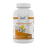 Health+ Nachtkerzenöl - 150 Kapseln mit 500 mg Nachtkerzen Öl und 45 mg Gamma-Linolensäure, Nachtkerzenölkapseln mit wertvollen Omega-6-Fettsäuren, ohne Zusätze, Made in Germany