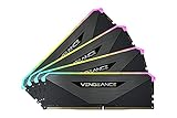 Corsair Vengeance RGB RT 128 GB (4 x 32 GB) DDR4 3.600MHz C18 Arbeitsspeicher (Dynamische RGB-Beleuchtung, Optimiert für AMD 300/400/500 Series, Kompatibilität mit Intel 300/400/500 Series) Schw