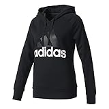 adidas Damen Essentials Linear Pullover Hoodie, Black, M