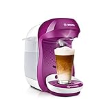 Tassimo Happy Kapselmaschine TAS1001 Kaffeemaschine by Bosch, über 70 Getränke, vollautomatisch, geeignet für alle Tassen, platzsparend, 1400 W, pink