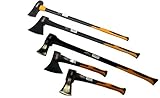5 Stück Axt Set 1 x Beil 1 x Axt 1 x Spaltaxt 1 x Spalt-Beil 1 x Spalt-Hammer Satz Äxte Set Fiberglas griff vibrationsarm Holzsp