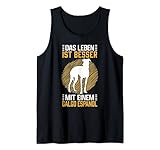 Leben mit Galgo Español spanischer Windhund Besitzer Spruch Tank Top