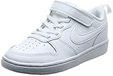 Nike Court Borough Low 2 (PSV) Sneaker, White/White-White, 28 EU