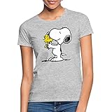 Spreadshirt Peanuts Snoopy Und Woodstock Frauen T-Shirt, S, G