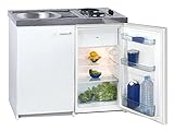 Kuchenzeile Pantryküche Basic Küchenzeile Singleküche 900 X 1000 X 600 mm Weiß