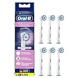 Oral-B Sensitive Clean Aufsteckbürsten für elektrische Zahnbürste, 6 Stück, sanfte Zahnreinigung, ultra-dünne Borsten-Technolog