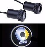 Duleutgnu 2 Stück LED Autotür Logo Türbeleuchtung Willkommen Einstiegsbeleuchtung Einstiegslicht KFZ Styling Dekoration Geister Lichter Customized Emb