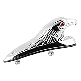 Hlyjoon Universal Motorrad Kotflügel vorne Dekor Ornament Adler Kopf Statue Zubehör Ersatz Fit für M