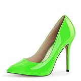 Higher-Heels PleaserUSA Pumps Amuse-20 neon grün Gr.41,5