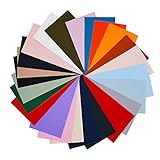 24 Stück selbstklebender Flickstoff, 24 Farben, wasserdicht, leicht, Reparaturflicken für Kleidung, Daunenjacken, Zelte, Kleidung, Schlafsack (20 x 10 cm)
