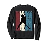 Hockey Vintage Eishockey Spieler Distressed Sw