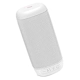 Hama Bluetooth Lautsprecher Tube 2.0 tragbar (Kompakte, kleine Mono Bluetooth Box, Musikbox mit strapazierfähigem Bezug, 8 h Spielzeit, AUX, Freisprecheinrichtung, 3 W, leichtes Design) weiß