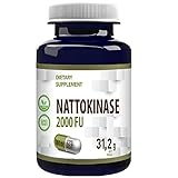 Nattokinase 120 Vegan Kapseln mit je 100 mg (20.000 FU/g) LABORGEPRÜFT von AGROLAB DEUTSCHLAND, Hochdosiert, Nicht GVO