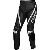 FLM Kombihose Lederkombi Motorradhose mit Protektoren Sports Leder Kombihose 3.1 schwarz/weiß 50, Herren, Sportler, S