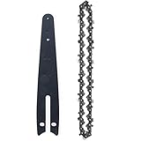 Sägeketten, Führungsschiene Schwert, Chainsaws chain, 1 stk Kette Sägekette Ersatzkette für Kettensägen 6 zoll, und 1 stk Ersatz Führungsschiene für Kettensägen 6 zoll, Kettensägenzubehö