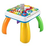 Fisher-Price HBB67 - Lernspaß Spieltisch, Lernspielzeug mit Lichtern, Sätzen und Liedern, mitwachsenden Spielstufen, Baby Spielzeug ab 6 Monaten (deutsche Version)