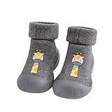 Sockenschuhe Baby Lauflernschuhe Kinderschuhe Jungen Bodensocken Sockenschuhe Mädchen Kleinkind Schuhe Babyschuhe Weicher Boden Krabbelschuhe Indoor Socken S