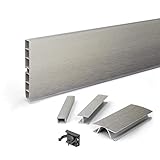 DQ-PP Eckverbindung für Sockelleiste | Sockelblende | 100mm | Inox | Kunststoff | Sockel | Sockelleisten | Sockelprofil | Küchensockel | Kuechensockelleiste für Einbauk