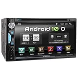 XOMAX XM-2DA6912 Autoradio mit Android 10, Quad Core, 2GB RAM, 32GB ROM, GPS Navigation I Support: WiFi WLAN, 3G 4G, DAB+, OBD2 I Bluetooth, 6,9 Zoll / 17,5cm Touchscreen, DVD, CD, USB, SD, AUX, 2 DIN