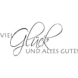 RAYHER 28480000, H.- Stempel Viel Glück und alles Gute, 4 x 8 cm, Artikel 16181