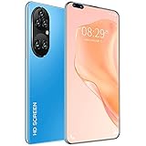 STZYY Handy ohne SIM-Karte, 5G Android 11 Smartphone mit 7,8 Zoll Wassertropfen-Bildschirm, 48MP Kamera, 5600mAh Akku, 128GB Erweiterung, Gesichts-/Fingerabdruck-Entsperrung