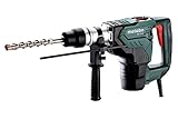 Metabo Kombihammer KH 5-40 (Hammerbohren + Meißeln, Zusatzhandgriff, 1100 W, Werkzeugaufnahme SDS-max, Einzelschlagenergie 7,1 J, Hammerbohrer mit Koffer) 600763500