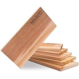 MAVANTO XXL Grillbretter Räucherbretter - Kanadisches Zedernholzbrett zum Grillen - EXTRA DICK (30x14x1,5cm) langlebig & wiederverwendbar (6er Set)