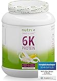 PROTEINPULVER 1kg BANANE - 82,8% Eiweiß - Nutri-Plus Pulver aus Deutschland - pflanzliches Protein Powder Banana Flavor - 6-Komponenten Eiweißpulver 1000g asp
