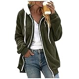 Warmes, übergroßes und Langärmeliges Sweatshirt für Den Winter, Damen Winter Jacke Sweatshirt Langarm Mantel Hoodie Casual Kapuzenpullover, Mode Stern Sweatshirt für D