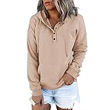 XTBFOOJ Damen Pullover Dunkelbraun Huddy Damen Westen Damen Oberteile sexy damem Sweatjacke Jump Schuhe Damen Strickjacken Moher Pullover Damen Damen teddyjack