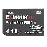 SanDisk Extreme III Memory Stick Pro Duo Speicherkarte 1GB (original Handelsverpackung)