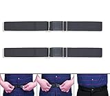 ANDERK Hemdhalter 2 Stück - Shirt Stays Herren - Damit das Hemd in der Hose Bleibt, 120 cm (47,2 Zoll) Lang, Putong Schw