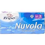 HANTERMANN Fripa-Toilettenpapier Nuvola, hochweiß, 3-lagig, 6 Packungen à 8 Rollen (48 Rollen)
