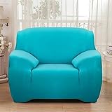 DDSGG Sofabezug Plüschstoff Sofabezug Universal Couchbezug Sofa Schonbezüge maschinenwaschbar Sitzbankbezüge für Haustiere Kinder Zuhause Wohnzimmer Sofa Schonbezug (Farbe: blau, Größe: 4-Sitzer)