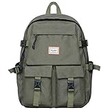 KAUKKO Rucksack Herren Damen Schön und Praktisch Daypack mit Laptopfach für 14' Notebook für Ausflüge, Uni, Schule, 18L