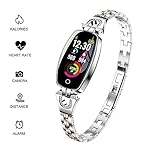RISSME Armband Frauen,SmartBracelet,Wasserdicht Fitness Tracker Kalorie Pulsmesser/Schrittzähler/Schlaf Monitor Kompatibel mit iOS
