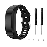 SUPORE Garmin Vivosmart HR Armband Uhrenarmband, Ersatzarmband, Zubehör Verstellbares Weiches Silikon Band Armbanduhren Entwickelt für Garmin Vivosmart HR Smart W