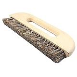 MYBOON Strapazierfähige Pferdeborsten Tapetenbürste mit rundem Griff zum Reinigen der Hauswand DIY-Malerei zum Einfügen von Tapeten auf Leinwand, Borstenp