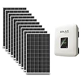 Solar Set Solax Wechselrichter 330W Monokristallin Mikroinverter Hausanlage, Gerätebezeichnung:X1-3.0-S X1 air, Pocket Wifi 2.0:ohne Pocket Wifi 2.0