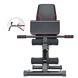 ilbcavne Trainingsbank, verstellbar, strapazierfähig, mit Preacher-Pad für Zuhause, Fitnessstudio, 250 kg Kapazität (Größe: ohne Widerstandsseile)