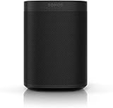 Sonos One SL schwarz - All-In-One Smart Speaker (Kraftvoller WLAN Lautsprecher mit App Steuerung und AirPlay 2 – Multiroom Speaker für unbegrenztes Musikstreaming), ohne Sprachsteuerung