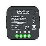 Weytoll Tuya ZigBee Schaltmodul Intelligentes 1-Gang-Switch-Modul Mobiltelefon-APP-Fernbedienungen kompatibel mit Alexa Google Home-Sprachsteuerung Muss mit Gateway verwendet w