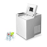 hjj Electric Ice Maker Machine Countertop 15kg / 24 Stunden für Hausküche, tragbare Nugget-Größe Eiswürfelmaschine Machine Kleinautomat jiany