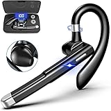 PNSSL Bluetooth Headset V5.1 aptX HD Bluetooth Kopfhörer mit Ladefach TP-C Schnellladeschnittstelle Kabellos Bluetooth Ohrhörer mit Mikrofon CVC 8.0 für iPhone Android Handys Business Office F