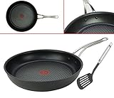 Tefal H90307 Jamie Oliver Induktion Pfanne 30 cm hoher Rand -3 TLG, 10 Jahre GARANTIE, Bratpfanne Antihaft-beschichtet, Ofenfest, Spülmaschinenfest, Dicker Boden, FÜR ALLE HERDARTEN, Fettarm b