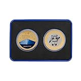 JW-YZJW Olympische Winterspiele in Peking Veranstaltungsort-Serie Thema Bronzemedaille, Kreative Dekoration Geburtstagsgeschenk, Geschenkbox Verpackung,National Aquatics C