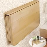 Kiefernholz Klappbarer Küchentisch Mehrzwecktisch abgerundete Ecken Computertisch abgerundete Ecken und Wandtisc Esstisch Schreibtisch Frühstückstisch Wand-Klapptisch (Size : 100 x 60cm)