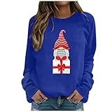 HHOP Weihnachten Pullover Damen Bunte Pullover Damen mit Bluse langes Hemd Damen sexy Langarm Tunika Damen online Shop – Mode Oberteile Damen sexy elegant Liberty Damenmode Fleecepullover D