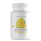 BAFOXX Nutrition® Johanniskraut Kapseln hochdosiert - 120 Stück für 4 Monate - Naturprodukt mit 400 mg Johanniskraut Pulver - vegan und ohne Zusatzstoffe - deutsche Mark